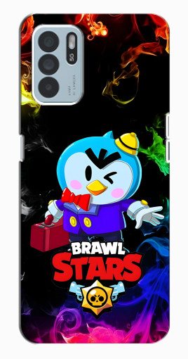 Чехол с картинкой "Пингвин с игры" для Oppo Reno6 Z Чехол с картинкой "Пингвин с игры" для Oppo Reno6 Z