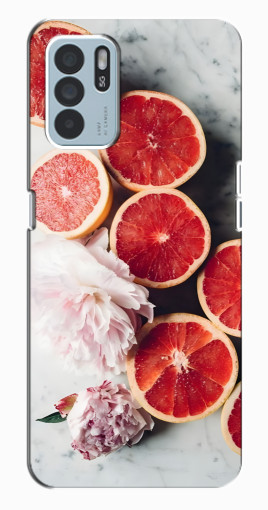 Силиконовый чехол с изображением "Половинки грейпфрутов" для Oppo Reno6 Z Силиконовый чехол с изображением "Половинки грейпфрутов" для Oppo Reno6 Z