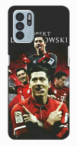 Чехол с картинкой "Польский футболист" для Oppo Reno6 Z Чехол с картинкой "Польский футболист" для Oppo Reno6 Z