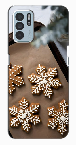 Чехол с принтом "Пряничные снежинки" для Oppo Reno6 Z Чехол с принтом "Пряничные снежинки" для Oppo Reno6 Z