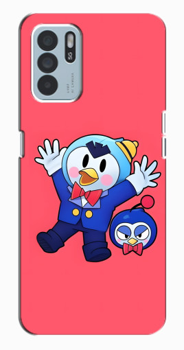 Чехол с принтом "Радостный пингвин" для Oppo Reno6 Z Чехол с принтом "Радостный пингвин" для Oppo Reno6 Z