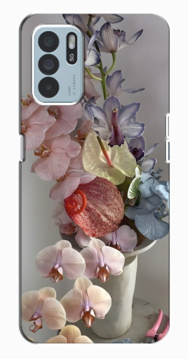 Чехол с принтом "Разноцветные орхидеи" для Oppo Reno6 Z Чехол с принтом "Разноцветные орхидеи" для Oppo Reno6 Z