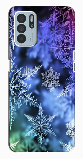 Чехол с принтом "Разноцветные снежинки" для Oppo Reno6 Z Чехол с принтом "Разноцветные снежинки" для Oppo Reno6 Z