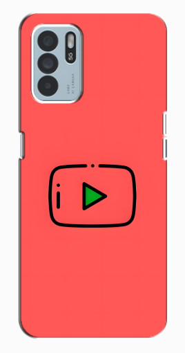 Силиконовый чехол с изображением "Рисованная кнопка" для Oppo Reno6 Z Силиконовый чехол с изображением "Рисованная кнопка" для Oppo Reno6 Z