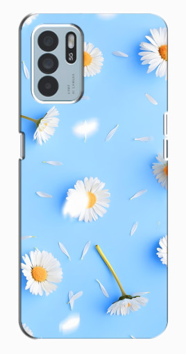 Силиконовый чехол с изображением "Ромашковый фон" для Oppo Reno6 Z Силиконовый чехол с изображением "Ромашковый фон" для Oppo Reno6 Z
