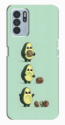 Чехол с принтом "Рождение авокадо" для Oppo Reno6 Z Чехол с принтом "Рождение авокадо" для Oppo Reno6 Z