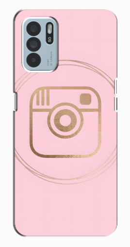 Силиконовый чехол с изображением "розовый инстаграм" для Oppo Reno6 Z Силиконовый чехол с изображением "розовый инстаграм" для Oppo Reno6 Z