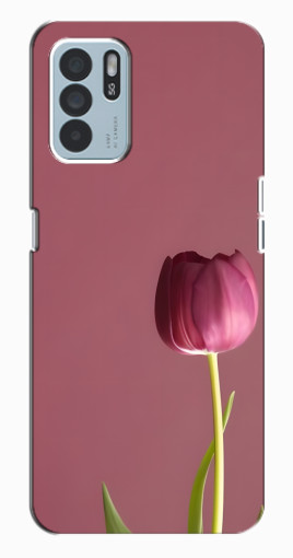Силиконовый чехол с изображением "Розовый тюльпан" для Oppo Reno6 Z Силиконовый чехол с изображением "Розовый тюльпан" для Oppo Reno6 Z