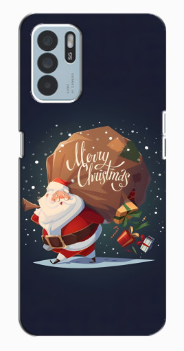 Чехол с принтом "Санта с подарками" для Oppo Reno6 Z Чехол с принтом "Санта с подарками" для Oppo Reno6 Z