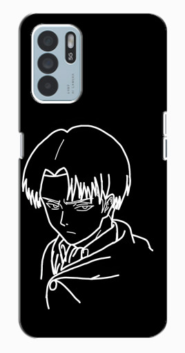 Силиконовый чехол с изображением "Силуэт Леви" для Oppo Reno6 Z