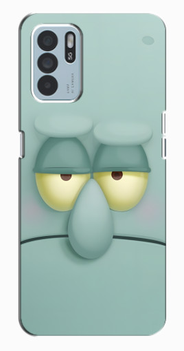 Чехол с печатью "Сквидвард" для Oppo Reno6 Z Чехол с печатью "Сквидвард" для Oppo Reno6 Z