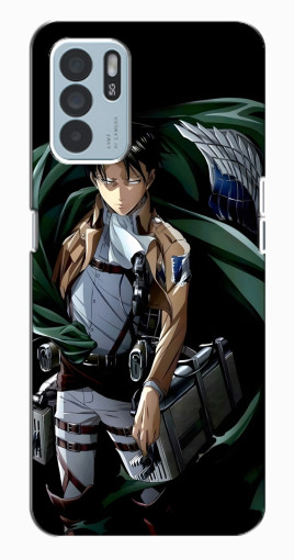 Чехол с картинкой "Солдат Леви" для Oppo Reno6 Z Чехол с картинкой "Солдат Леви" для Oppo Reno6 Z