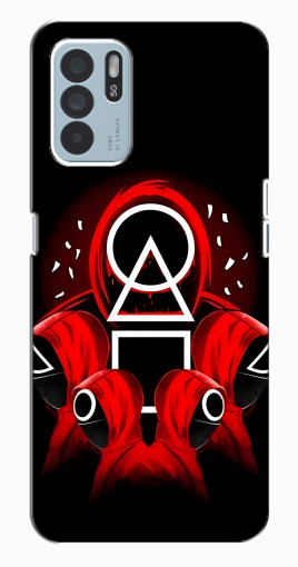 Чехол с картинкой "Солдаты с игры кальмара" для Oppo Reno6 Z Чехол с картинкой "Солдаты с игры кальмара" для Oppo Reno6 Z