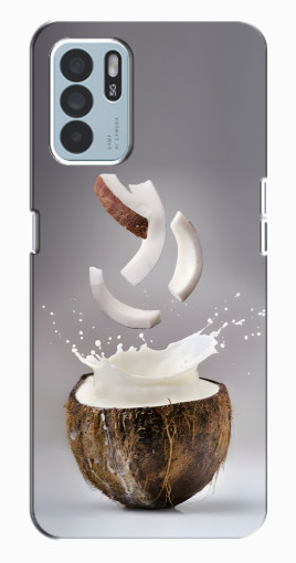 Чехол с картинкой "Стакан кокоса" для Oppo Reno6 Z Чехол с картинкой "Стакан кокоса" для Oppo Reno6 Z