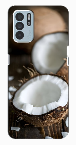 Чехол с картинкой "Свежий кокос" для Oppo Reno6 Z Чехол с картинкой "Свежий кокос" для Oppo Reno6 Z