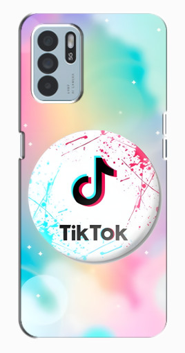 Чехол с картинкой "TikTok принт" для Oppo Reno6 Z Чехол с картинкой "TikTok принт" для Oppo Reno6 Z
