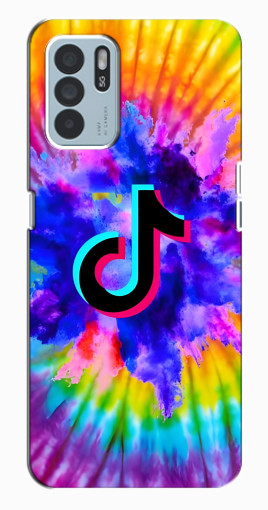 Силиконовый чехол с изображением "TikTok в красках" для Oppo Reno6 Z Силиконовый чехол с изображением "TikTok в красках" для Oppo Reno6 Z