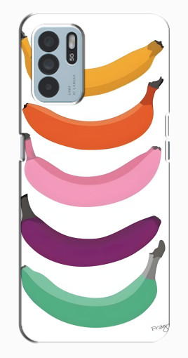 Чехол с принтом "Цветные бананы" для Oppo Reno6 Z Чехол с принтом "Цветные бананы" для Oppo Reno6 Z