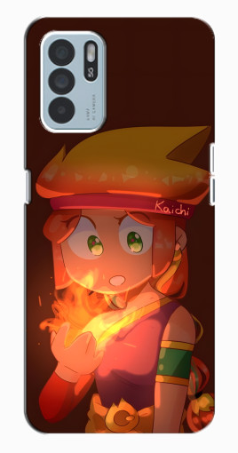 Силиконовый чехол с изображением "Удивлённая Амбер" для Oppo Reno6 Z Силиконовый чехол с изображением "Удивлённая Амбер" для Oppo Reno6 Z