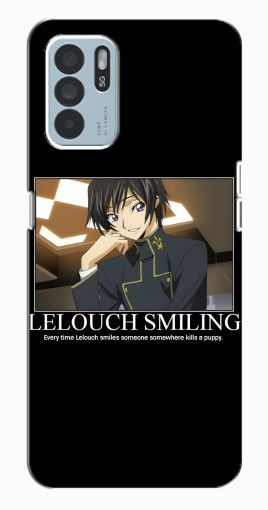 Силиконовый чехол с изображением "Улыбающийся Лелуш" для Oppo Reno6 Z Силиконовый чехол с изображением "Улыбающийся Лелуш" для Oppo Reno6 Z