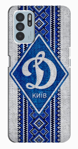 Чехол с картинкой "Вышиванка Динамо" для Oppo Reno6 Z Чехол с картинкой "Вышиванка Динамо" для Oppo Reno6 Z