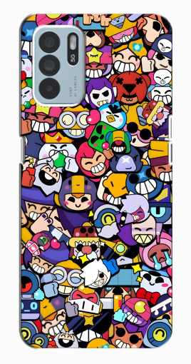 Силиконовый чехол с изображением "Все бойцы" для Oppo Reno6 Z