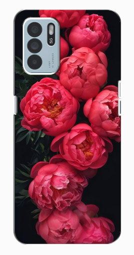 Чехол с принтом "Яркие пионы" для Oppo Reno6 Z Чехол с принтом "Яркие пионы" для Oppo Reno6 Z