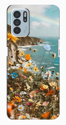 Чехол с картинкой "Яркие полевые цветы" для Oppo Reno6 Z Чехол с картинкой "Яркие полевые цветы" для Oppo Reno6 Z