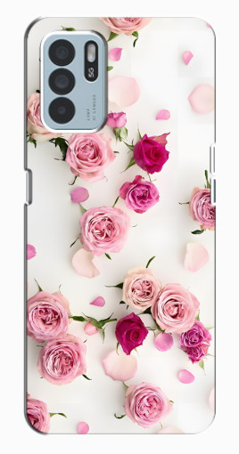 Чехол с картинкой "Яркие розы" для Oppo Reno6 Z Чехол с картинкой "Яркие розы" для Oppo Reno6 Z