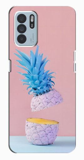 Силиконовый чехол с изображением "Яркий ананас" для Oppo Reno6 Z Силиконовый чехол с изображением "Яркий ананас" для Oppo Reno6 Z