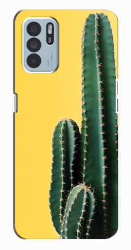 Силиконовый чехол с изображением "Яркий кактус" для Oppo Reno6 Z Силиконовый чехол с изображением "Яркий кактус" для Oppo Reno6 Z