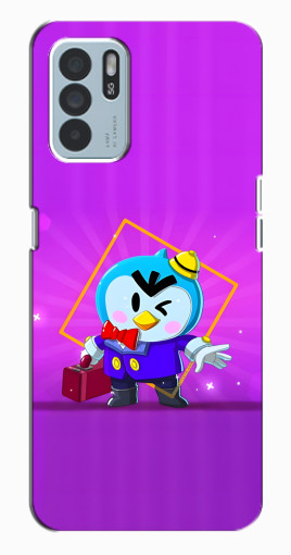 Силиконовый чехол с изображением "Яркий пингвин" для Oppo Reno6 Z Силиконовый чехол с изображением "Яркий пингвин" для Oppo Reno6 Z