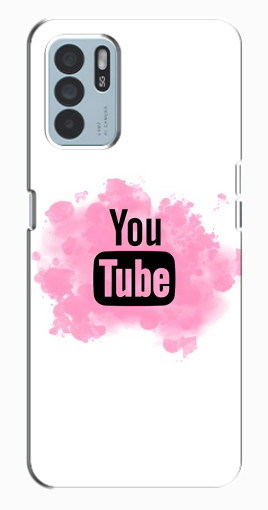 Силиконовый чехол с изображением "Ютуб в дыму" для Oppo Reno6 Z Силиконовый чехол с изображением "Ютуб в дыму" для Oppo Reno6 Z