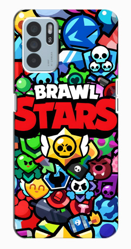 Чехол с печатью "Значки Бравл Старс" для Oppo Reno6 Z Чехол с печатью "Значки Бравл Старс" для Oppo Reno6 Z