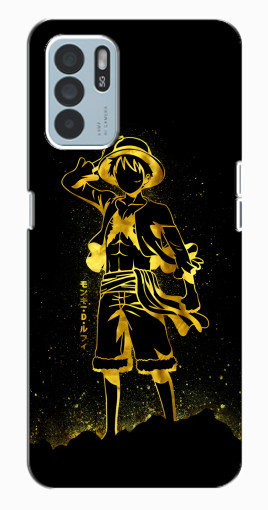 Силиконовый чехол с изображением "Золотой Де Луффи" для Oppo Reno6 Z Силиконовый чехол с изображением "Золотой Де Луффи" для Oppo Reno6 Z