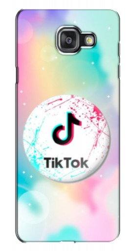 Силиконовый чехол с изображением «TikTok принт» для Samsung Galaxy A7 2016 / A7100 / A710F