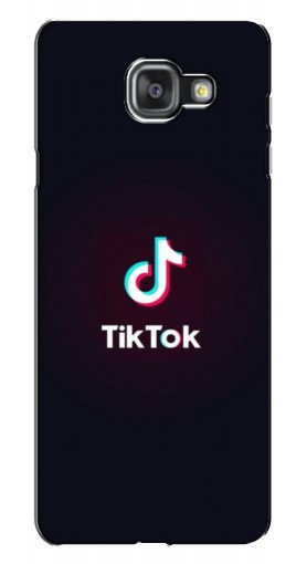 Чехол с картинкой «TikTok темный» для Samsung Galaxy A7 2016 / A7100 / A710F