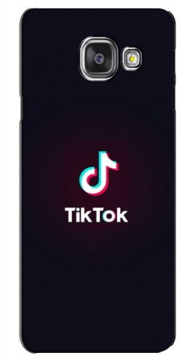 Силиконовый чехол с изображением «TikTok темный» для Samsung Galaxy A3 2016 / A3100 / A310F