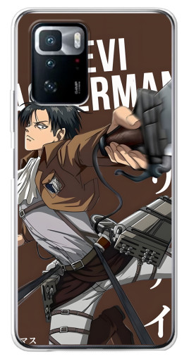 Чехол с принтом "Ackermankerman levi" для Xiaomi POCO X3 GT