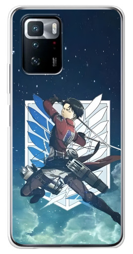 Силиконовый чехол с изображением "Аккерман Леви" для Xiaomi POCO X3 GT