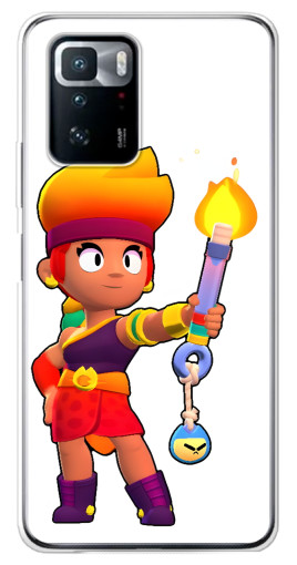 Чехол с печатью "Amber Бравл старс" для Xiaomi POCO X3 GT