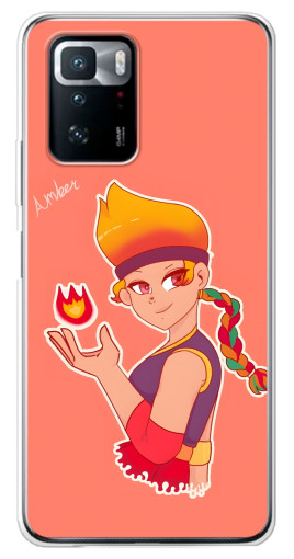Чехол с картинкой "Amber с огоньком" для Xiaomi POCO X3 GT