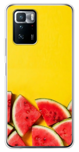 Чехол с принтом "Арбузики на желтом" для Xiaomi POCO X3 GT