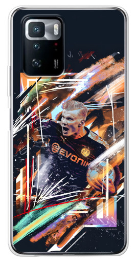 Силиконовый чехол с изображением "АРТ Haaland" для Xiaomi POCO X3 GT