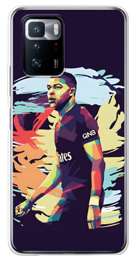 Силиконовый чехол с изображением "ART Mbappe" для Xiaomi POCO X3 GT