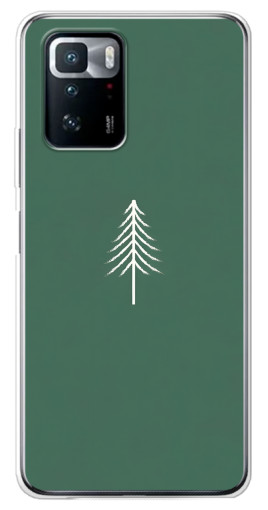Силиконовый чехол с изображением "Белая елка" для Xiaomi POCO X3 GT