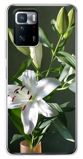 Чехол с печатью "Белые лилии" для Xiaomi POCO X3 GT