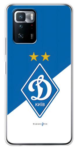 Чехол с печатью "Бело-синий Динамо" для Xiaomi POCO X3 GT