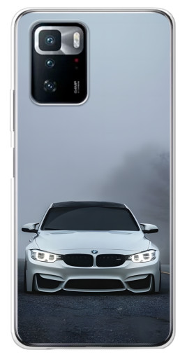 Силиконовый чехол с изображением "БМВ в тумане" для Xiaomi POCO X3 GT