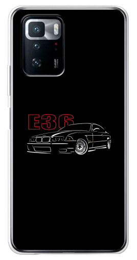 Силиконовый чехол с изображением "BMW E36" для Xiaomi POCO X3 GT